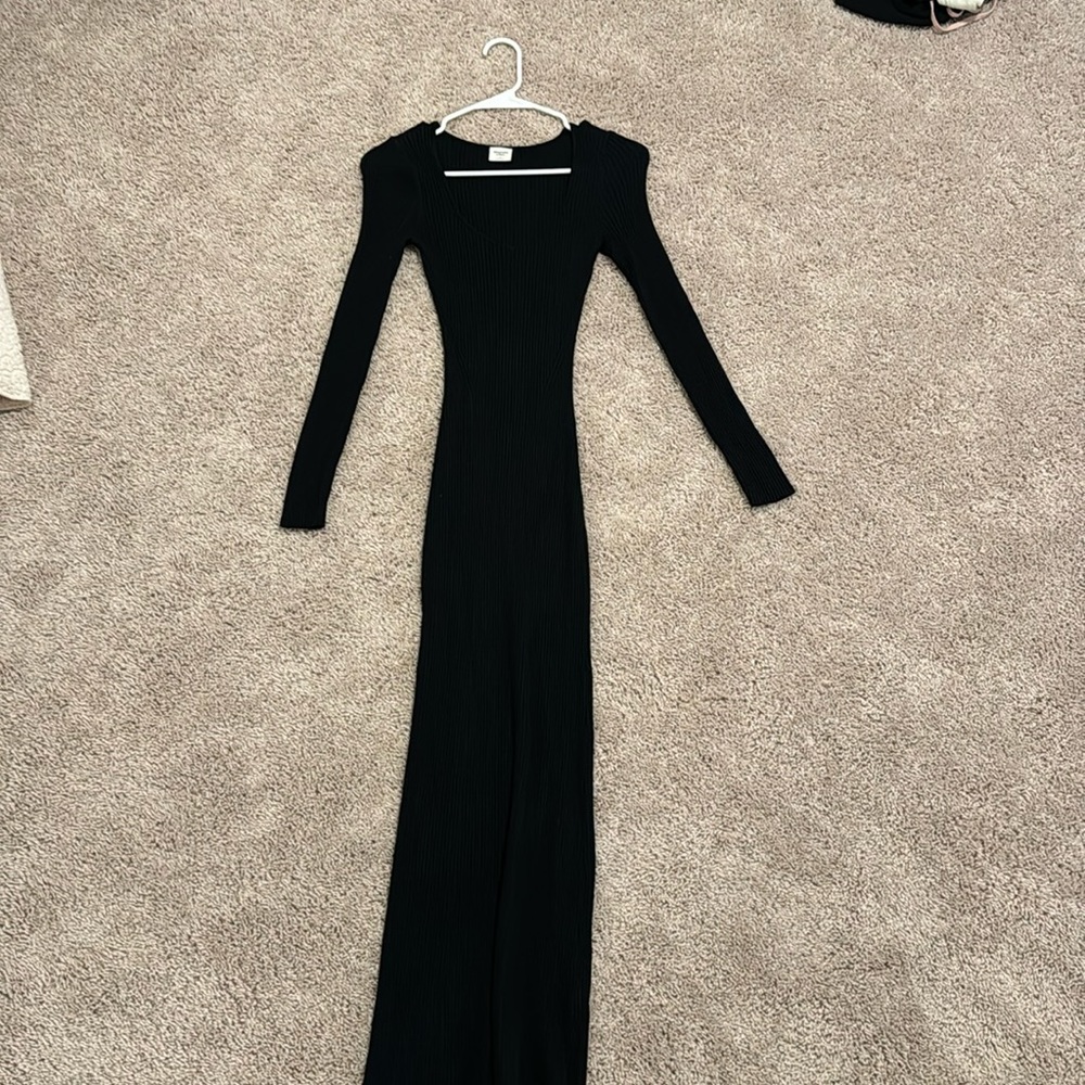 Abercrombie and Fitch Long Black Knit Dress🖤